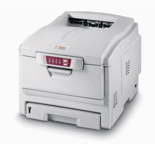 Product image of the OKI C3100 Colour LED Printer on a white background.
