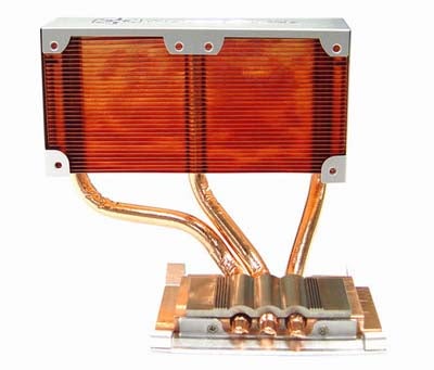 SilverStone NT01 CPU Cooler with copper heat pipes and aluminum fins on a white background.