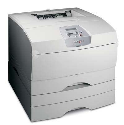 A Lexmark T430 laser printer on a white background.