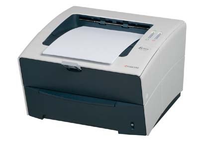 Kyocera FS-820 Personal Laser Printer with an open paper tray on a white background.