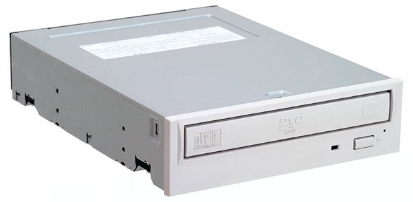 Toshiba SDR-5372 DVD writer with a silver bezel, DVD and CD rewritable drive, and eject button visible.