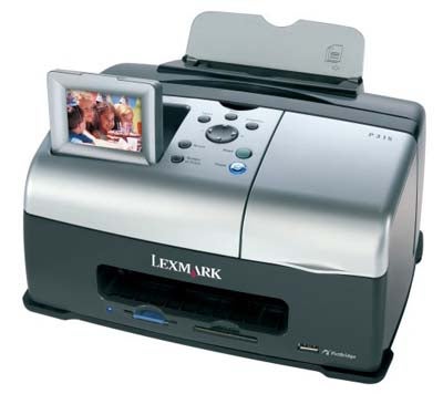 Lexmark P315 snapshot photo printer with built-in color LCD screen