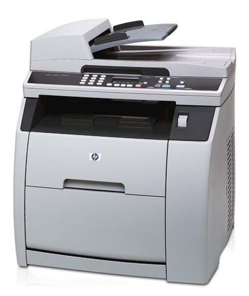 HP Color LaserJet 2820 Multi-Function Device showcasing its sleek design with scanner, printer, and copier capabilities.