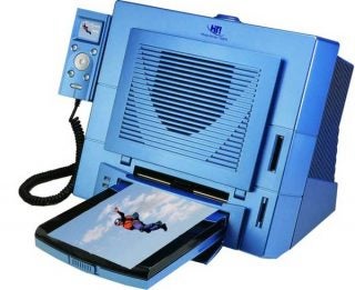 Hi-Touch 730PS photo printer with printed picture.