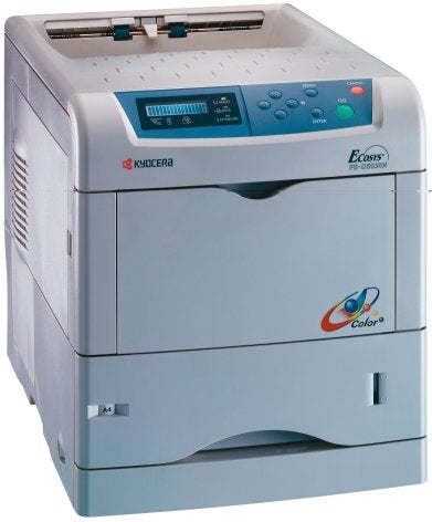 Kyocera Mita FS-C5030N Colour Laser Printer, grey casing with control panel and paper tray visible