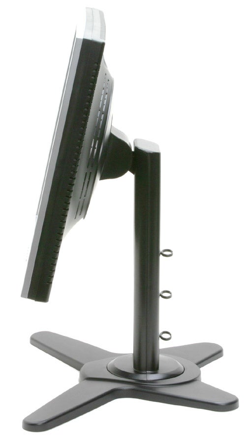 Side view of a ViewSonic VP930 19-inch TFT monitor, showcasing its adjustable stand and slim profile.