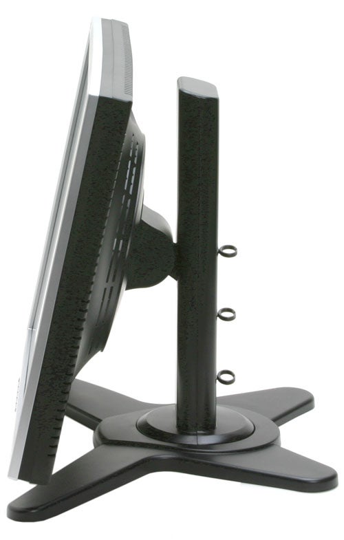 Side view of a ViewSonic VP930 - 19in TFT Monitor showing the adjustable stand and profile of the screen.