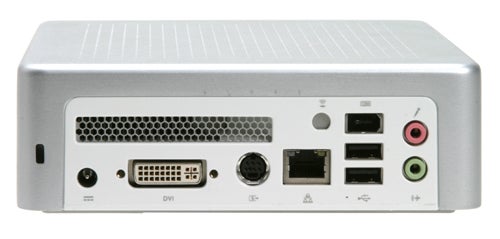 Evesham Mini PC Plus with ports and connectors visible.