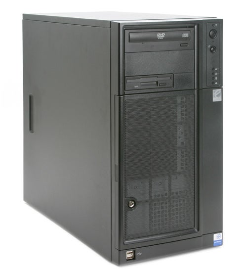 Evesham Technology SilverEDGE 300NH Server tower front view.