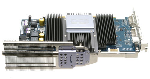 Asus EN7800GT Top Silent graphics card with passive cooling fins.