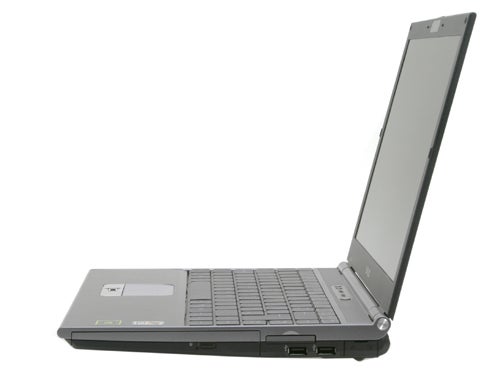 Sony VAIO VGN-SZ1VP laptop on a white background, displayed open at an angle with the screen visible and the keyboard facing the viewer.