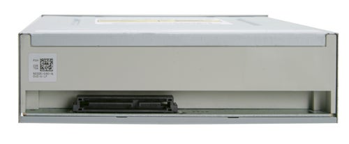 Samsung WriteMaster SH-W163 optical disc drive with tray open against a white background.
