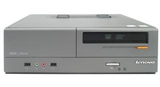 Lenovo 3000 J100 8454 desktop computer front view.