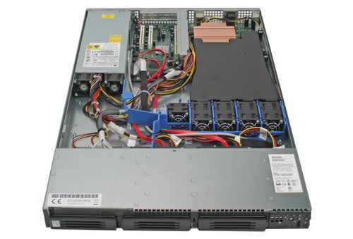 Evesham Technology SilverEDGE 200NHR server internals.