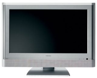 Toshiba 27WLT56 27-inch LCD TV on white background.