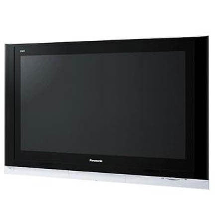 Panasonic TH-65PV500B 65-inch plasma television with a black bezel and silver stand.