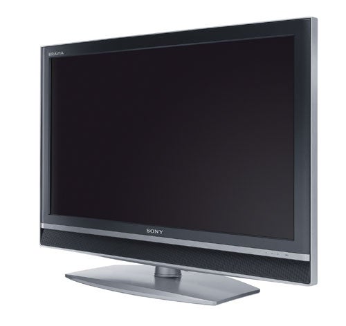 Sony Bravia KDL-V2000 40-inch LCD TV with silver bezel and tabletop stand.