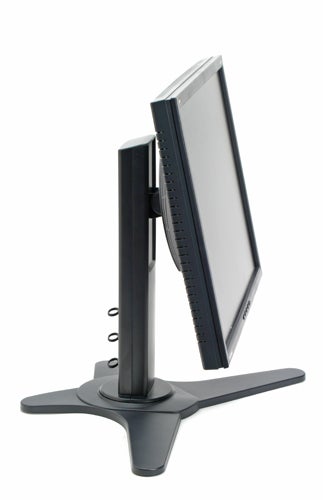 Side view of Viewsonic VP2130b 21-inch monitor showing the adjustable stand and profile