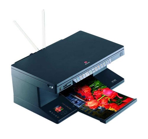 Olivetti ANY_WAY Photo Wireless printer with printed photos.