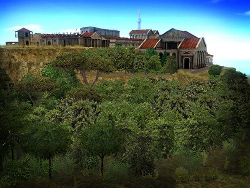 Screenshot of ancient Roman city from CivCity: Rome game