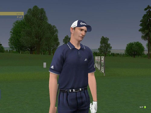 Screenshot of ProStroke Golf game showing a golfer avatar.