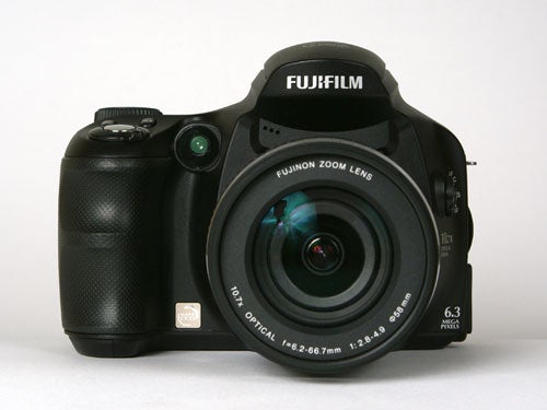Fujifilm FinePix S6500fd digital camera with a Fujinon zoom lens, displayed against a white background.