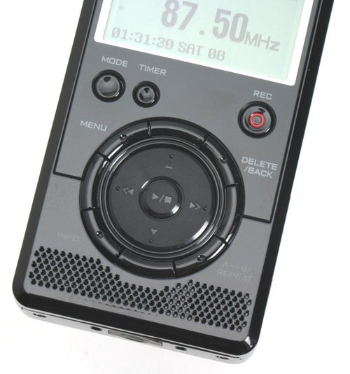 Oono MiniDAB One portable digital radio on white background.