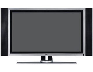 Dell W3202MC 32-inch LCD TV with widescreen display, black bezel, silver stand, and side-mounted speakers.