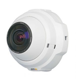 Axis 212PTZ IP Camera with white casing and a prominent camera lens on the front.