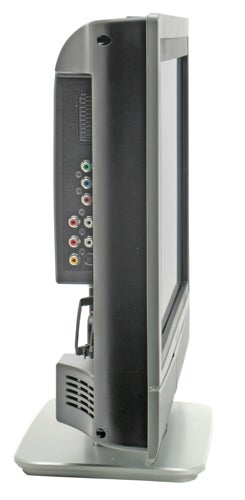 Side view of a Viewsonic n2060w 20-inch LCD TV showing input ports and stand