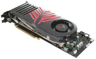 Leadtek WinFast PX8800 GTX TDH graphics card with black and red cooler design on a white background.