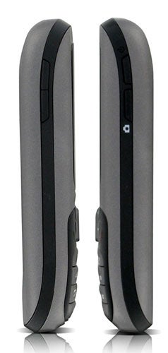 Side view of the HTC S310 Windows Mobile Smartphone showing button layout and thickness.