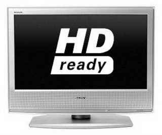 Sony KDL-20S2020 20-inch LCD television with HD ready logo displayed on screen, silver bezel, and matching stand.