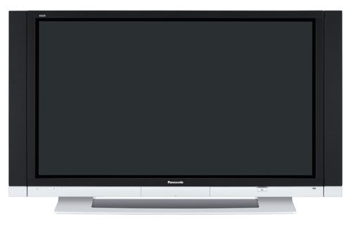 Panasonic Viera TH-65PX600 65-inch Plasma TV with black bezel and silver stand.