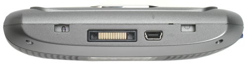 Side view of Acer P660 Portable Navigator ports.