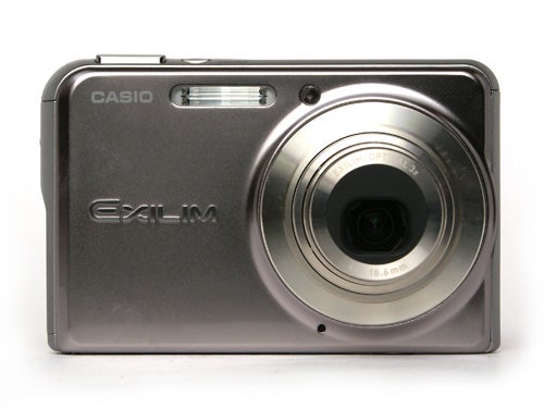 Casio Exilim EX-S770 digital camera displayed on a plain background, showing its front view with lens retracted and the Exilim logo visible.