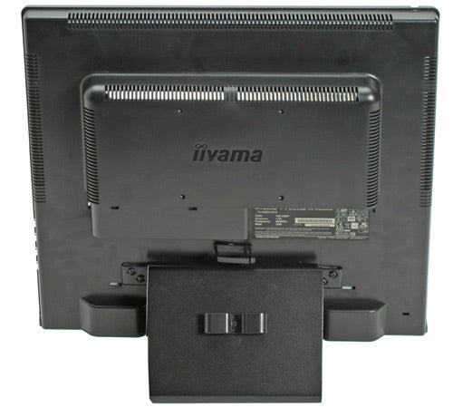 Iiyama ProLite X486S-B1 19-inch monitor back view with stand.