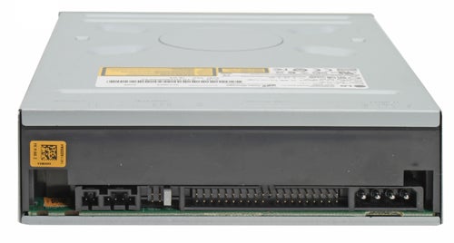 LG GBW-H10N Blu-ray drive with label and serial information on the top, rear connectors and interface visible.