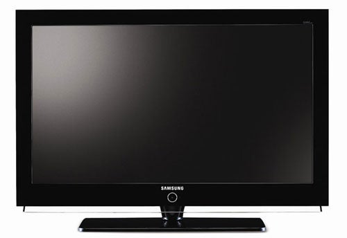 Samsung LE40N73 40-inch LCD TV with brand logo on the bottom center, glossy black frame, and black rectangular stand.