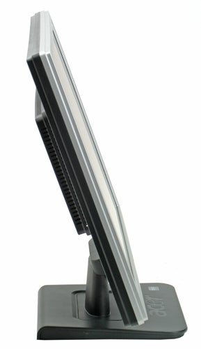 Side view of an Acer AL2216w 22-inch widescreen LCD monitor, showcasing its slim profile and stand.