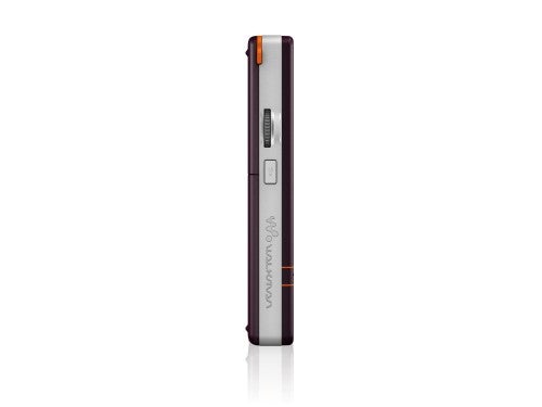 Sony Ericsson W950i mobile phone showing its side profile with Walkman logo, volume control buttons, and stylus slot.