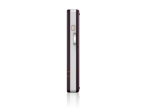 Sony Ericsson W950i mobile phone viewed from the side showing its slim profile and specific model branding