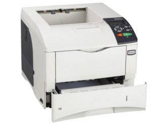 Kyocera FS-4000DN Workgroup Laser Printer with an open tray on a white background.