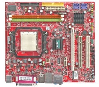 MSI K9AGM2-FIH motherboard with integrated components.