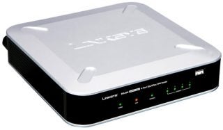 Linksys RVL-200 4-Port SSL/IPSec VPN Router on a white background.