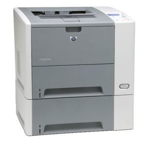 HP LaserJet P3005x monochrome laser printer on a white background.