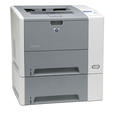 HP LaserJet P3005x monochrome laser printer on a white background.