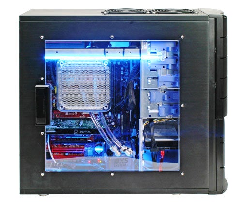 Scan 3XS OC-GTS Gaming PC with transparent side panel
