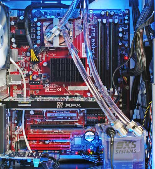 Interior view of Scan 3XS OC-GTS Gaming PC components.