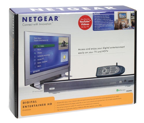 Netgear Digital Entertainer HD EVA8000 product packaging.